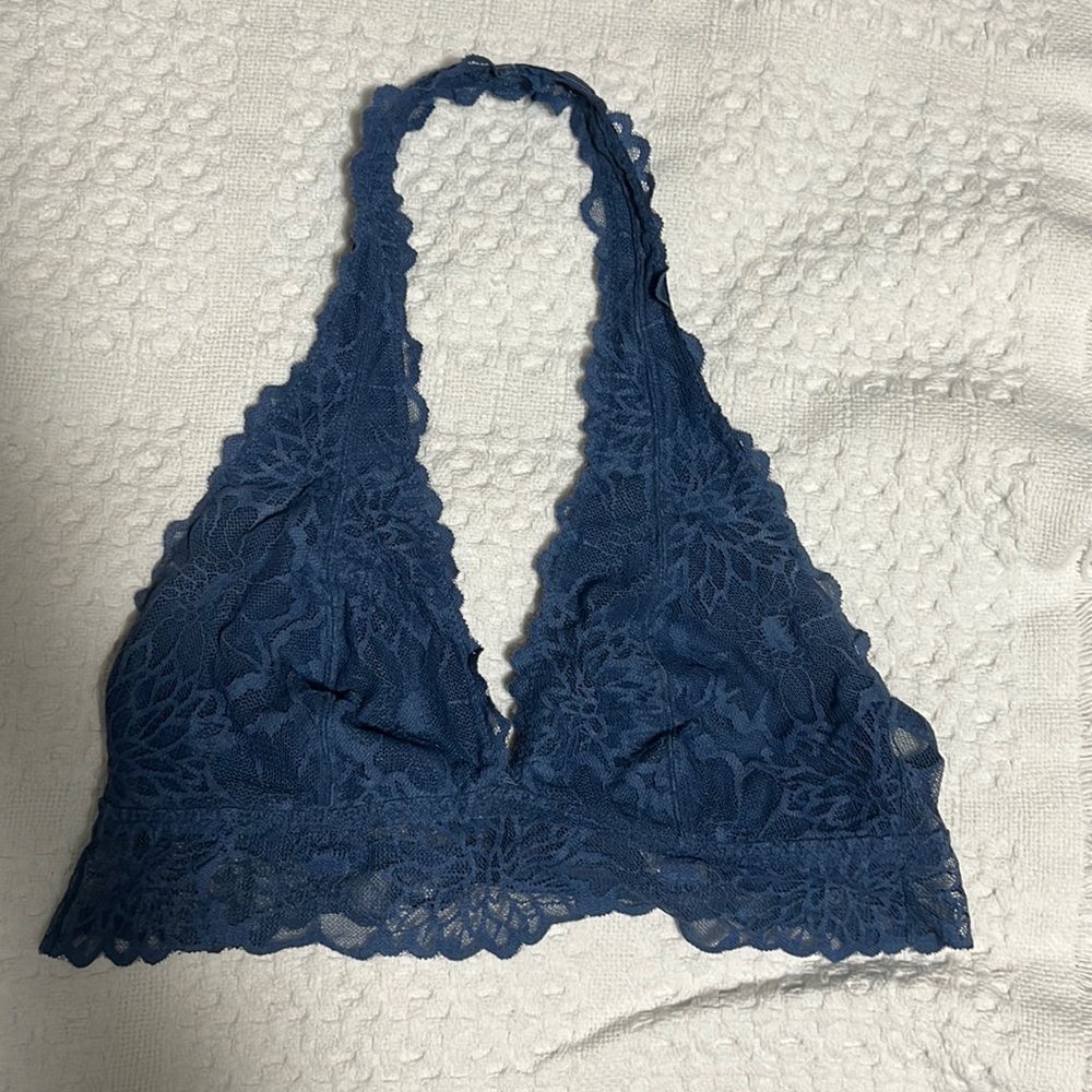 Navy Halter Bralette